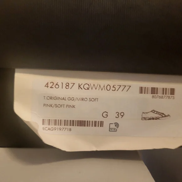 Gucci Monogram Women's Pink Lace-Up Sneakers - Picture 5 of 8